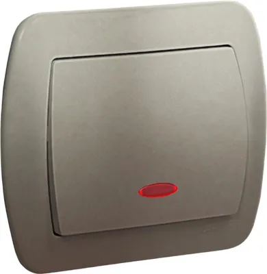 Zdjęcie produktu dla Kontakt-Simon AW1L/29, Plastik, Stal satynowa, IP20, 250 V, 10 A, 90 mm