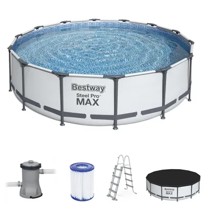 Obrázok produktu pre Bestway 56950, 13030 L, Rámový bazén, Rebrík, Modrá, 54 kg
