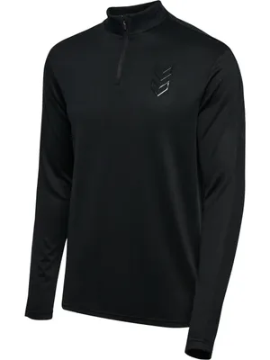 Produktbild von Hummel Active Pl Halbreißverschluss-langarm-t-shirt Schwarz XL Mann Schwarz XL