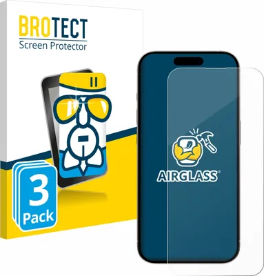 Produktbild von 3x BROTECT Schutzglas für Apple iPhone 15 Pro Max Schutzfolie Panzer Folie Glas Display Schutz klar