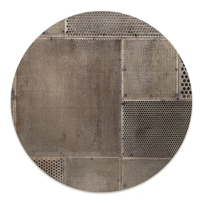 Produktbild von Rundmatte - Stuhlunterlage Bürostuhlunterlage - Rund Ø 100 cm - Bodenmatte - Fußmatte - Metallwürfel