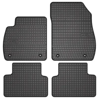 Produktbild von Gummi-Fußmatten für Opel Zafira C 2012-2018 (Minivan) – 4-tlg, Schwarz, passgenau – Wielganizator SolidPRO