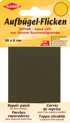 Produktbild von KLEIBER Zephir-Aufbügel-Flicken 300 x 60 mm dunkelbraun