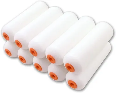 Obrázek produktu pro Sada 10 mini manchonů z pěny s vysokou hustotou a válečkem o délce 100 mm. Ideální pro lesklý povrch.