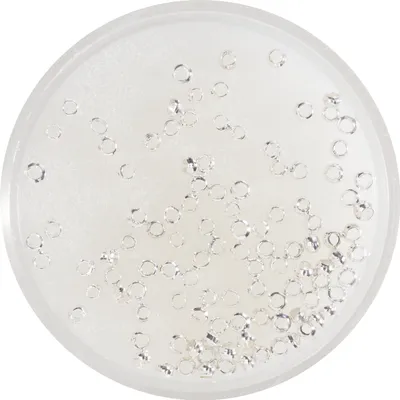 Produktbild von Quetschperlen, Silber, 2 mm, 100 Stück