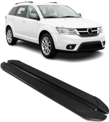 Image de Marchepieds Latéraux pédale pour Fiat Freemont 2011-2016 2Pcs Aluminium Noir