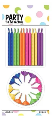 Image de Bougies à gâteau multicolores