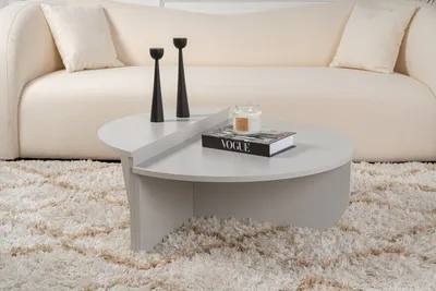 Produktbild von Skye Decor, Orion - Grey, Couchtisch, 100 % Melaminbeschichtete Spanplatten, Grau, 90 x 60 x 30 cm