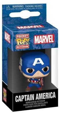 Produktbild von Funko Pop! Schlüsselanhänger: Marvel - Captain America