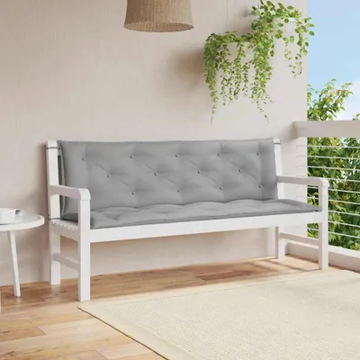 Obrázek produktu pro Podušky na zahradní lavici textil Šedá / 150 cm