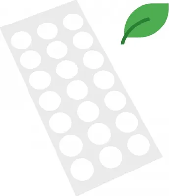 Produktbild von Dreifke® Aufkleber I Markierungspunkte, weiß, ökologische Folie, selbstkleben...