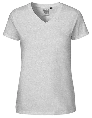 Image de Neutre - T-shirt pour femmes, col en V LT2800 (S) (gris)