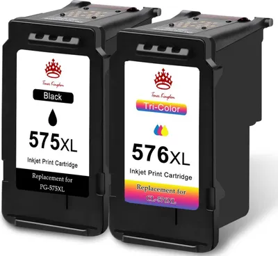 Produktbild von 2er-Pack PG-575XL CL-576XL Kompatibel mit Canon 575 XL 576 XL PIXMA TS3550i TS3551i TR4750i TR4751i Printer