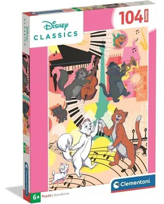 Image de Clementoni Les Aristochats Puzzle Enfant 104 Pieces Super, 48.5 x 33.3 cm, Dès 6 Ans