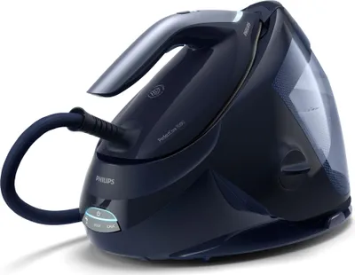 Produktbild von Philips PerfectCare Bügelstation, Keramikbügelsohle, 120 g/min konstanter Dampf, 8.0 bar, 2100 W, Blau (PSG7130/20)