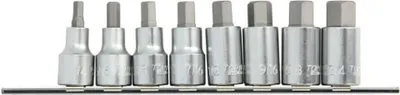 Produktbild von TOPTUL Steckschlüsselsatz GBAG0801 Chrom-Vanadium-Stahl