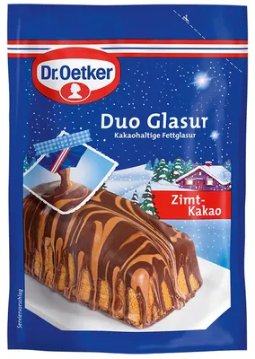 Zdjęcie produktu dla Oetker Duo Glazura Cynamon-Kakao 0,125 kg