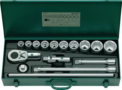 Produktbild von STAHLWILLE 96050104, Steckschlüssel-Satz, 16 Kopf/Köpfe, 580 mm, 245 mm, 14 kg