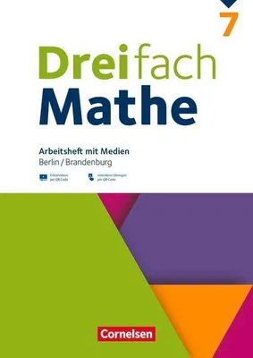 Immagine prodotto di Dreifach Mathe 7. Schuljahr - Berlin und Brandenburg - Arbeitsheft mit Medien und Lösungen