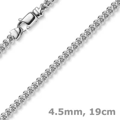 4-5mm-Franco-Armband-aus-585-Weißgold-19cm