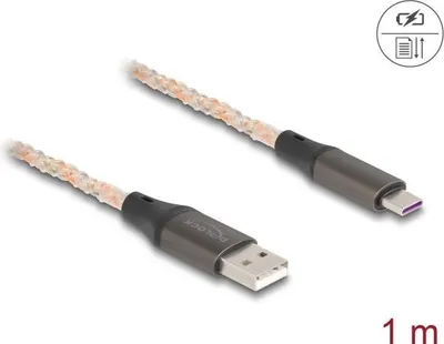 Immagine prodotto di Delock 88164 DELOCK USB 2.0 Kabel Typ-A zu USB Type-C mit RGB Beleuchtung