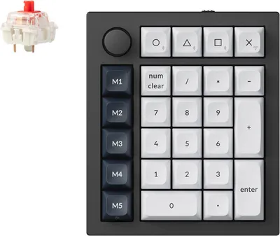 Immagine prodotto di Keychron Q0 Max schwarz/weiss Gateron Jupiter Red Hot-Swap Aluminiumrahmen