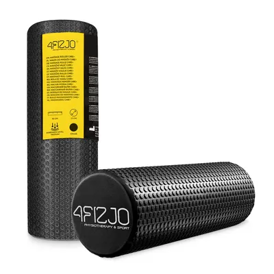 Produktbild von 4FIZJO CARE+ Massage-Roller 45 cm; mit Noppen; Muskelentspannung & Reha-Faszienrolle, schwarz