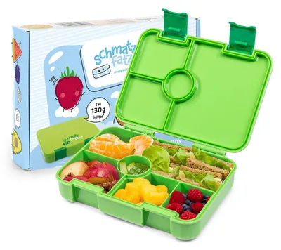 Lunchbox für Kinder, BPA-frei, 4–6 Fächer, 350 g, spülmaschinengeeignet