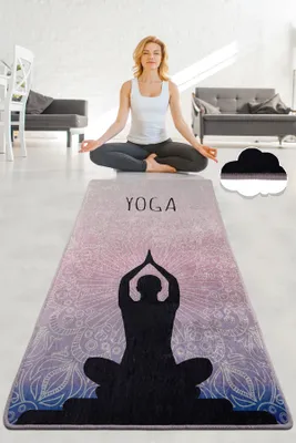 Produktbild von Vital And Vivid, Çakra- CHL1107, Violett, Yoga- & Sportmatten, 700 gr/m², 100% POLYESTER