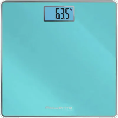 Produktbild von Rowenta Classic BS1503, Elektronische Personenwaage, 160 kg, 100 g, Türkis, kg, lb, ST, Quadratisch