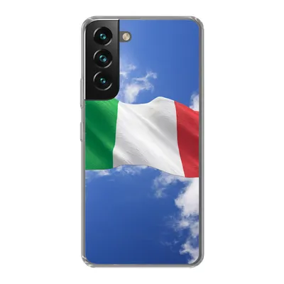 Produktbild von MuchoWow® Handyhülle Schutzhülle Hülle für Samsung Galaxy S22 Die Flagge Italiens weht am Himmel Silikon Softcase Handy Hülle - Mobiltelefonhülle