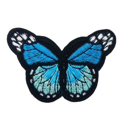 Produktbild von 1 Schmetterling Aufbügler, Applikation, 48x70mm, freie Farbwahl, Farbe:türkis