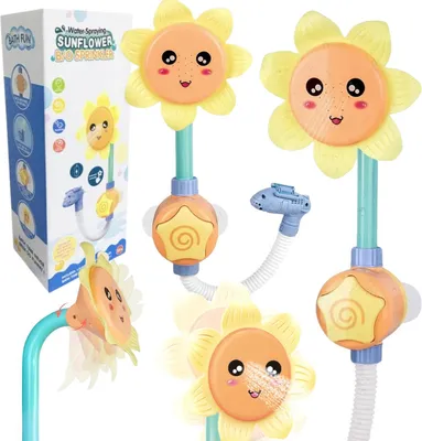 Produktbild von Sonnenblume Duschhandgerät Saugnapf Badespielzeug