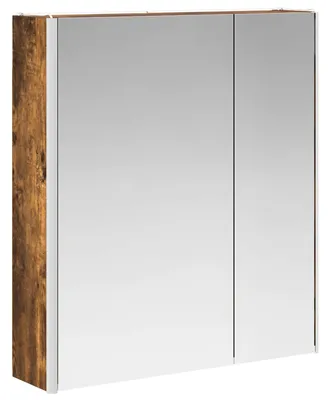 Immagine prodotto di Armadietto a specchio da bagno vidaXL in rovere affumicato 63,5 x 15,5 x 70 cm