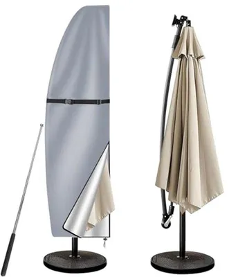 Produktbild von Ultiluxe Schirm-Schutzhülle - Schutzhülle für Ampelschirm - Wasserfest - UV-beständig - 205 x 25/57/48 cm - Grau - 205 x 25/57/48 cm - Wasserdicht
