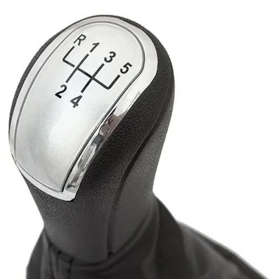 Produktbild von Schaltknauf Knauf Schwarz Silber in 5-Gang für Skoda Fabia I 6Y ab 1999-2008