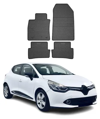 Produktbild von OMAC Gummi Fußmatten für Renault Clio 2012-2019 Automatten Gummi Schwarz 4tlg