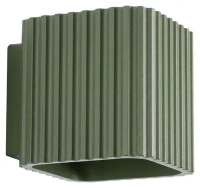 Productafbeelding van Wandlamp RIFF olijfgroen G9 1xG9 8W aluminium 10x12x10cm Sollux Lighting