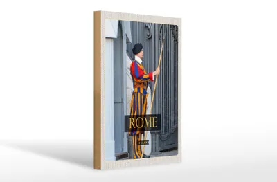 Produktbild von Holzschild Reise 20x30cm Rom Italien Wachmann Trip