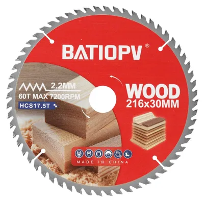 Image de Lame de scie circulaire 216 x 30 mm pour le travail du bois
