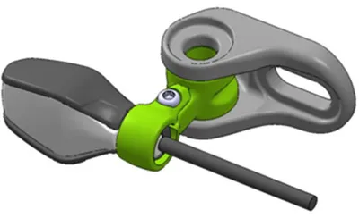 Produktbild von Busch + Müller Adapter lang für TURNTEC®, für Gabelhalterbefestigung