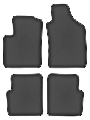 Produktbild von Velours-Fußmatten für Lancia Ypsilon III 2011- (Schrägheck) – 4-tlg, Graphit, passgenau – Wielganizator DURBAN – Ausführung W0178