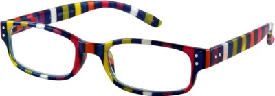 Produktbild von Lesebrille CHAOT, blau-buntgestreift, +1.00 dpt