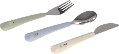 Image de Lässig Set de 3 couverts Cutlery avec manche en silicone