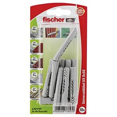 Produktbild von fischer Universaldübel UX 8 x 50 K SB-Karte 5 Stk