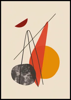 Produktbild von Plakat 64x90cm Harmonische Form