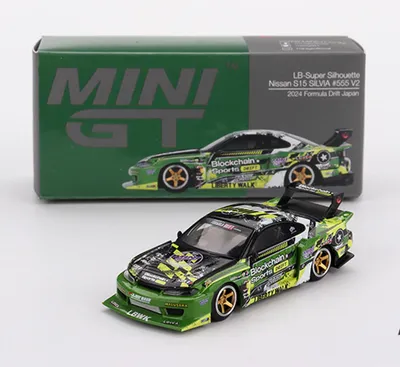 Produktbild von NISSAN SILVIA S15 LB-SUPER SILHOUETTE nr. 555 V2 FORMULA DRIFT JAPAN 2024 - Mini GT 1:64