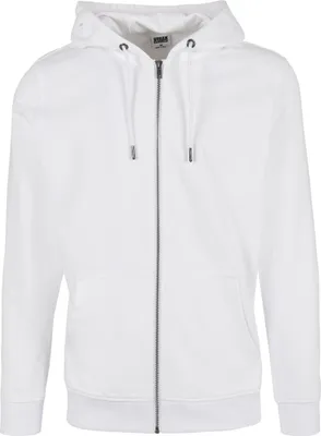 Obrázek produktu pro Pánská mikina Urban Classics Basic Terry Zip Hoody white - L