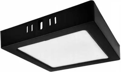 Image de Spot en saillie noir 17 cm LED 12W square 4000K neutre downlight Ecolight EC20476