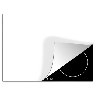 Obrázok produktu pre MuchoWow® Krycia doska sporáka - Indukčná ochrana - 59x51cm Biela - Interiér - Vzory - Kryt na sporák z vinylu - Zväčšuje pracovnú plochu - Keramický